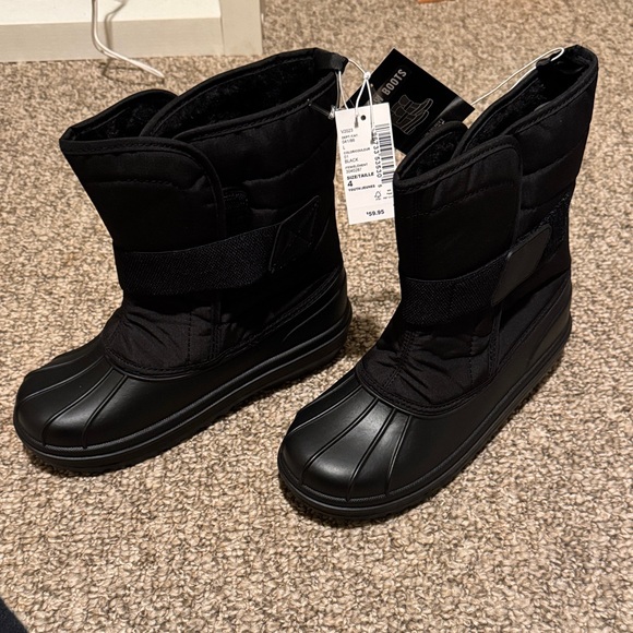 The Children's Place Other - The Children's Place Black Kids Snow Boots